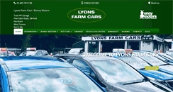 Desktop Screenshot of lyonsfarmcars.co.uk