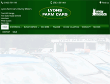 Tablet Screenshot of lyonsfarmcars.co.uk